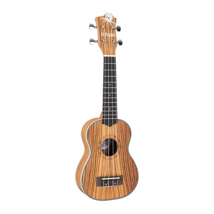 Octopus zebrawood soprano ukulele