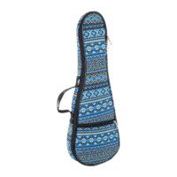 Octopus concert ukulele bag ~ Aztec blue