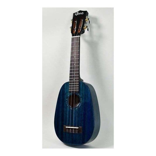 UMA UK-20SSP Pineapple Solid MH Soprano Ukulele in Blue