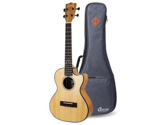 UMA UK-16ST-EQ Solid Spruce top Tenor Ukulele