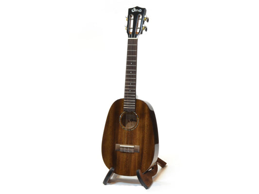 UMA UK-20SCP Pineapple Solid MH Concert Black Ukulele