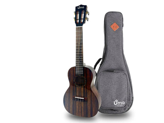 UMA UK-20SC Solid MH Concert Black Ukulele