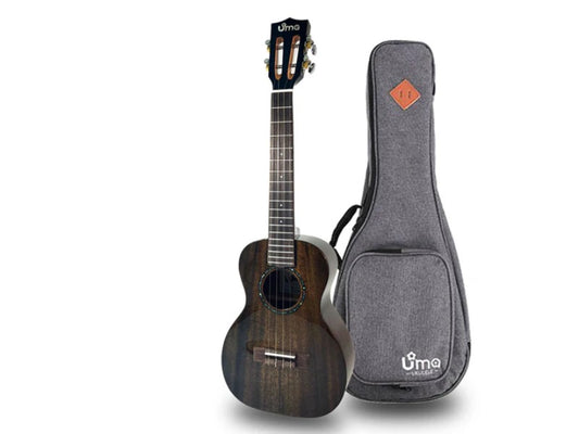 UMA UK-20ST Solid MH Tenor Black Ukulele