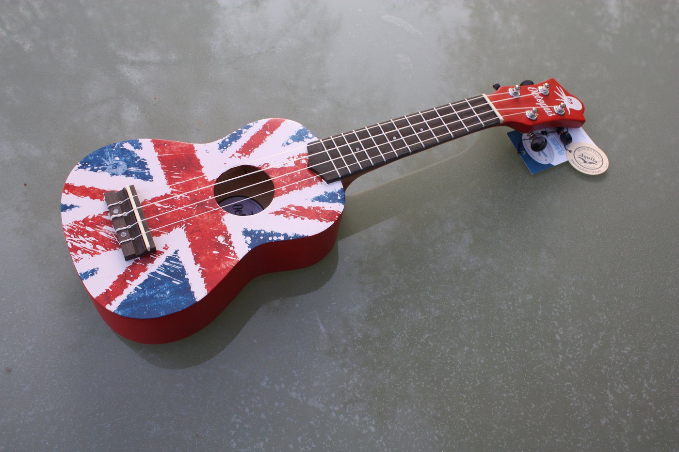 Octopus Flag Series Soprano Ukulele Union Jack Red