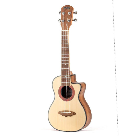 VTAB CS-C50L Solid Spruce Cutaway Ukulele (Left-handed)