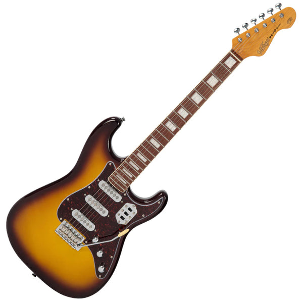 Vintage REVO Series 'Deluxe' Electric Guitar ~ Cappuchino