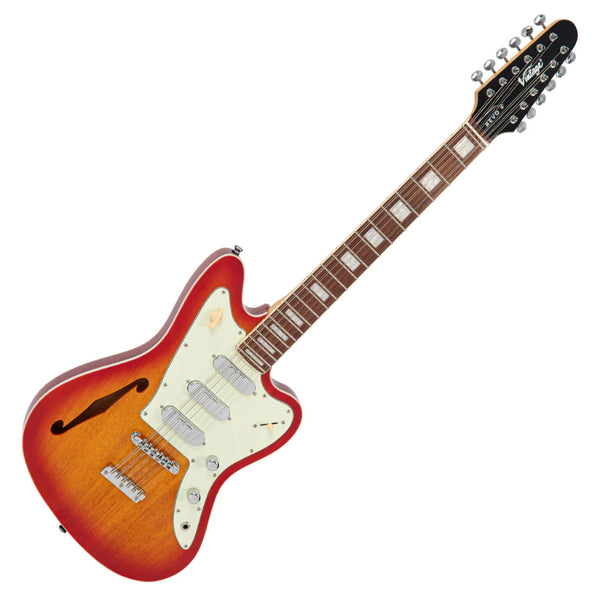 Vintage REVO Series 'Surfmaster Thinline 12' ~ RevoGlo Guitar