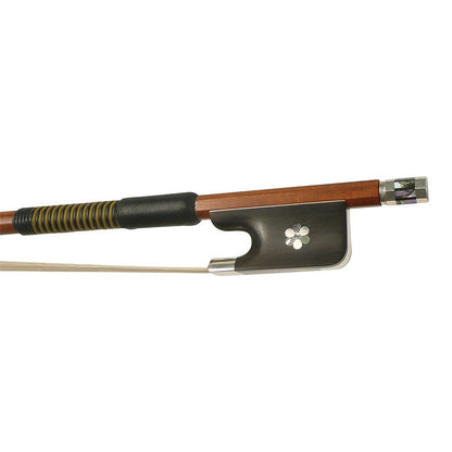Viola bow, pernambuco stick, pearl inlay