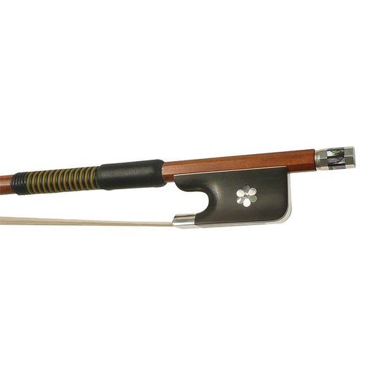 Viola bow, pernambuco stick, pearl inlay