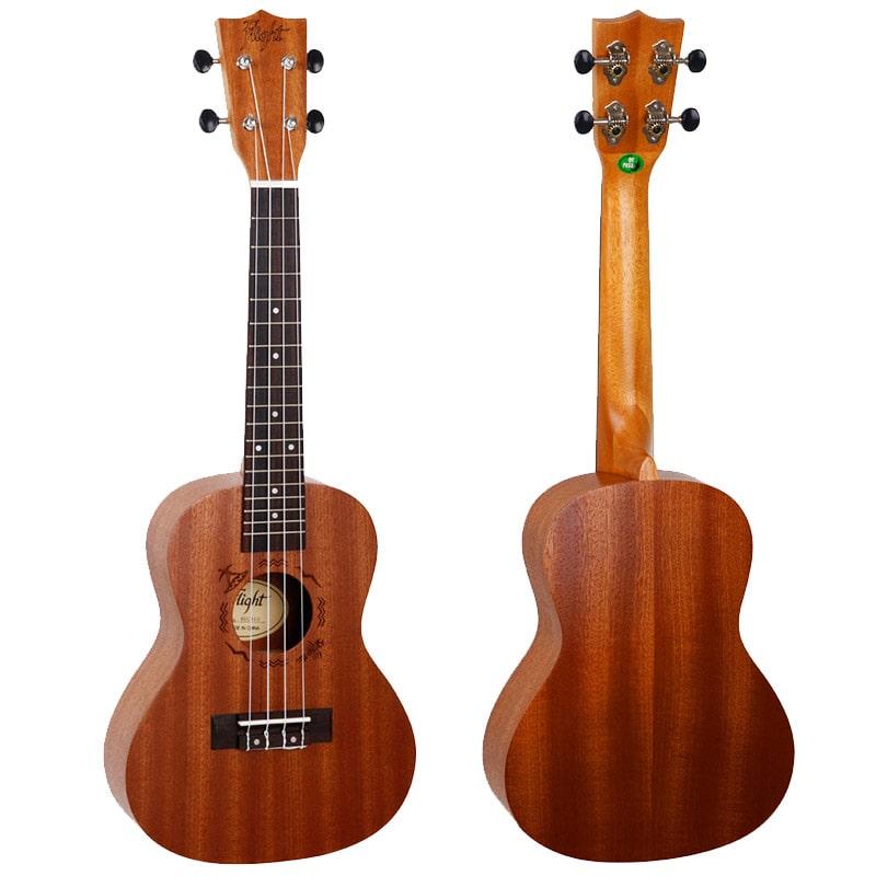 Flight NUC310 Concert Ukulele Sapele with front back look