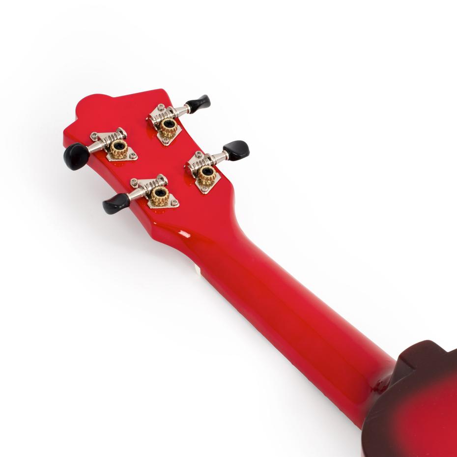 Octopus Soprano Ukelele Red Burst