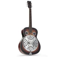 Ozark deluxe wood resonator guitar distressed