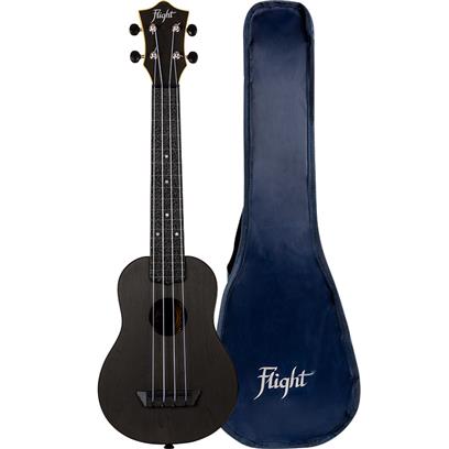 Flight TUSL35 Long Neck ABS Travel Ukulele Black