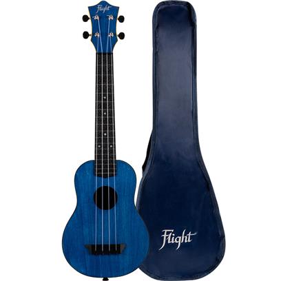 Flight TUSL35 Long Neck Travel Ukulele Dark Blue With Cover