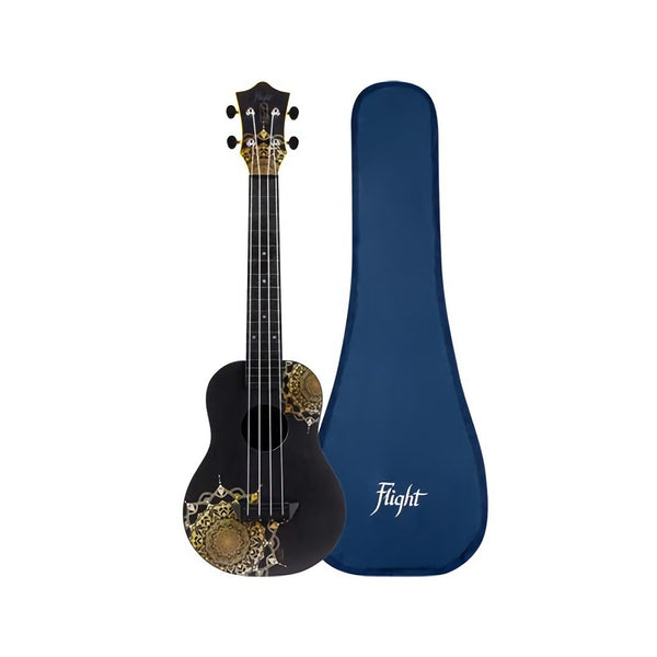 Flight TUC40 Travel Concert Ukulele - Gold Mandala With Bag
