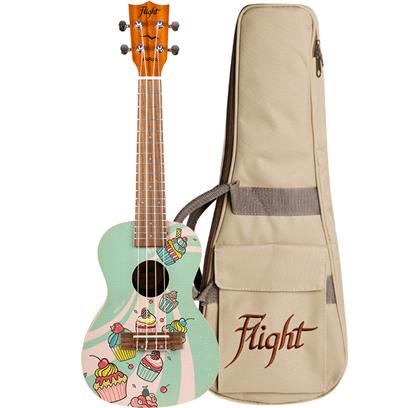 Flight AUC33 Art Concert Ukulele - Cupcake