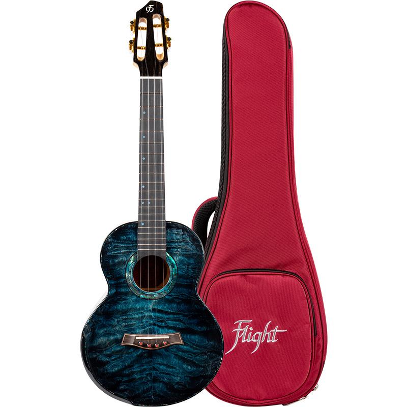 Flight A10 All Solid Tenor Ukulele Quilted Maple