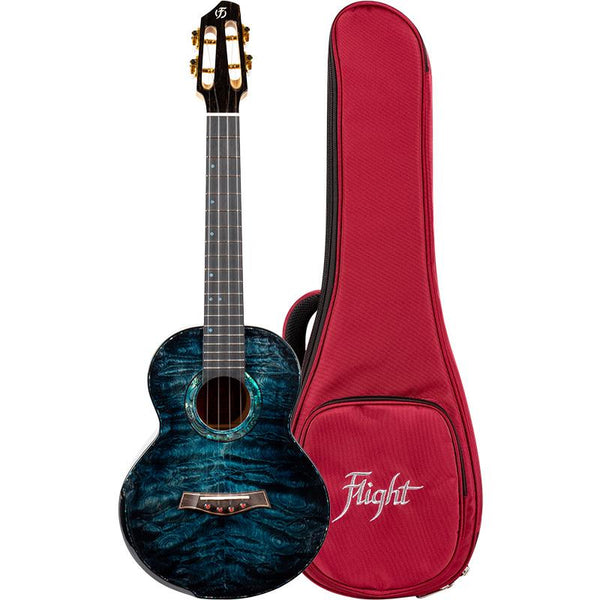 Flight A10 All Solid Tenor Ukulele - Quilted Maple