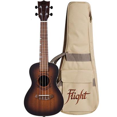 Flight Gemstone DUC380 Concert Ukulele - Amber