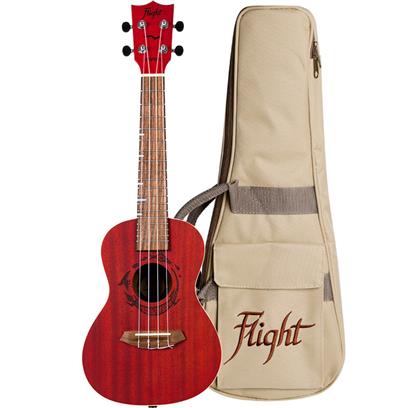 Flight Gemstone DUC380 Concert Ukulele - Coral