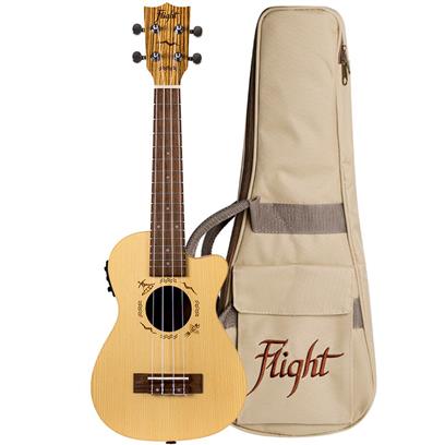 Flight DUC328CEQ Elec Concert Ukulele Zeb B&S