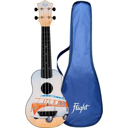 Flight TUS25 ABS Travel Soprano Ukulele Bus/Campervan