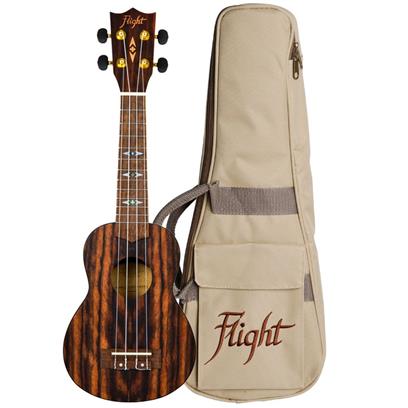 Flight DUS460 Soprano Ukulele Amara With Bag