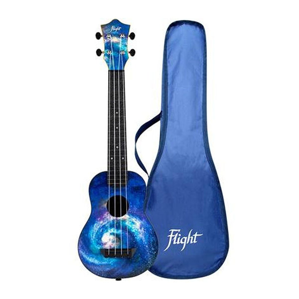 Flight TUSL40 ABS Long Neck Travel Soprano Ukulele - Space