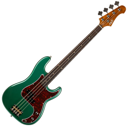 JET JPB300 Bass Guitar - Green - front view