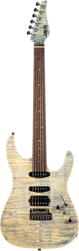 JET JS380 White Hot Rail Limited Edition electric guitar - front view