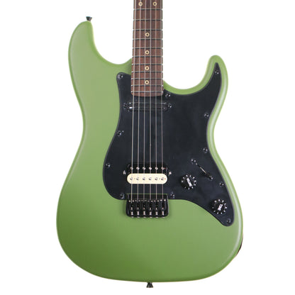 JET JS700 Electric Guitar - Green Satin Bareknuckle Limited Edition - body and pickups detail