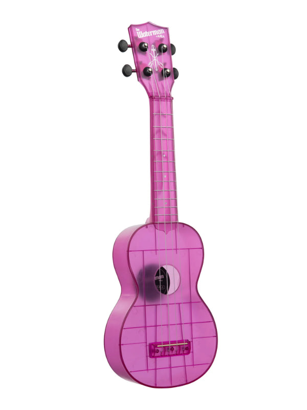 kala KA-WMT-PL-S Amethyst Purple Transparent Soprano Waterman Ukulele
