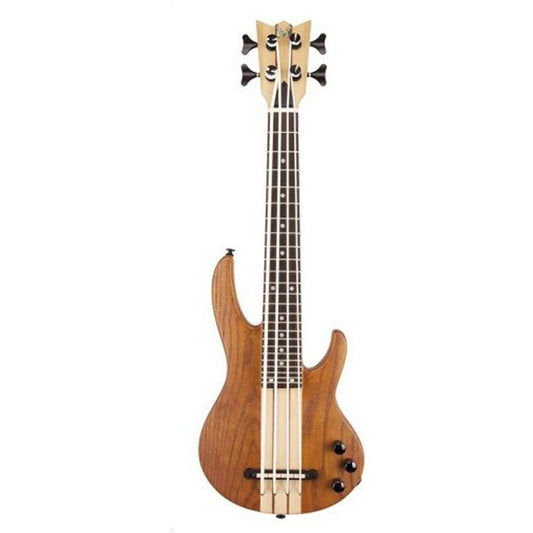 Mahalo Solid Electric Bass Ukulele Brown