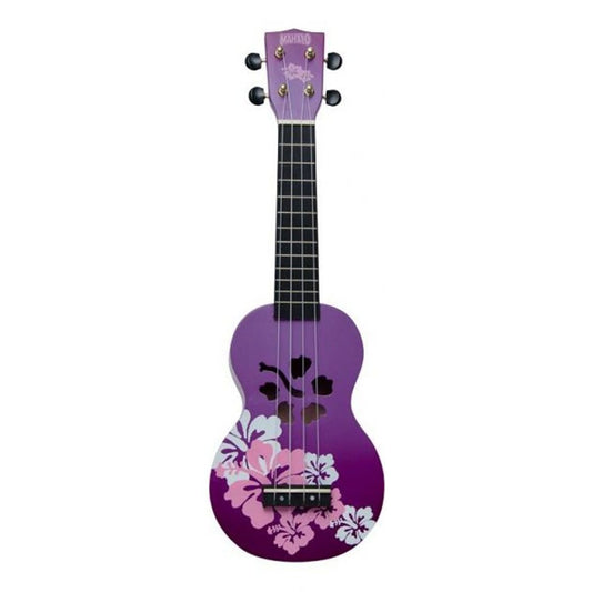 Mahalo Soprano Ukulele Hibiscus Purple