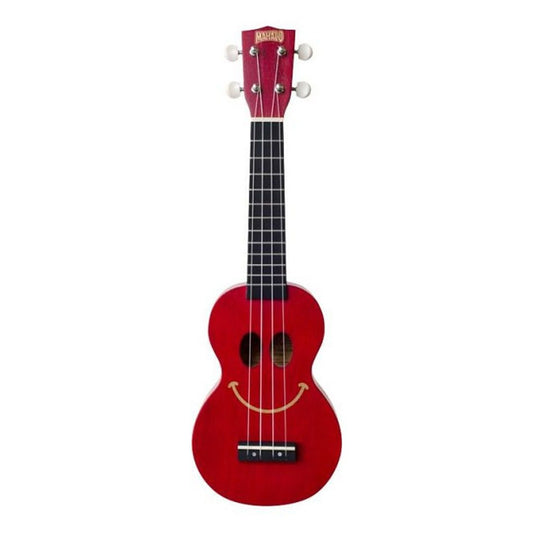 Mahalo Kahiko Soprano Smile Ukulele Red