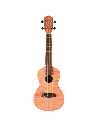 Oscar Schmidt OU2F-A-U Concert Ukulele Flame Mahagony