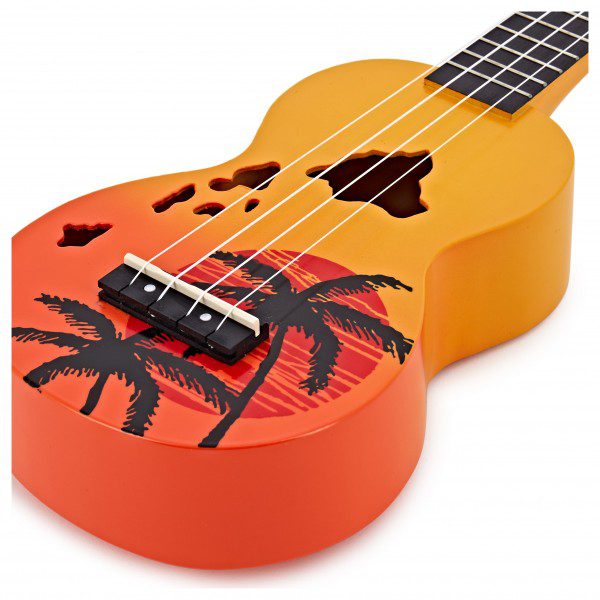 Mahalo Soprano Ukulele Hawaiian Orange