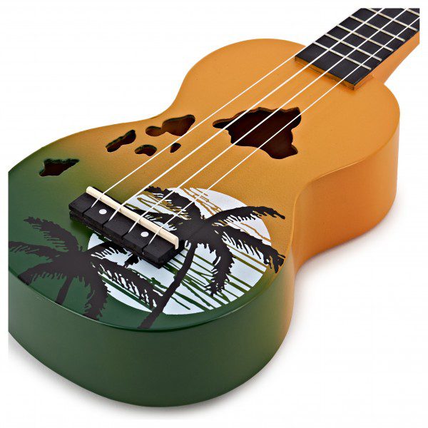 Mahalo Soprano Ukulele Hawaiian Green