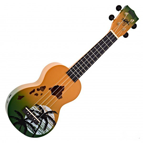 Mahalo Soprano Ukulele Hawaiian Green