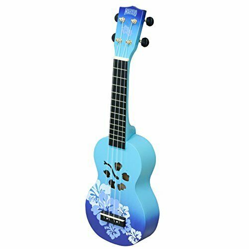 Mahalo Soprano Ukulele Hibiscus Blue