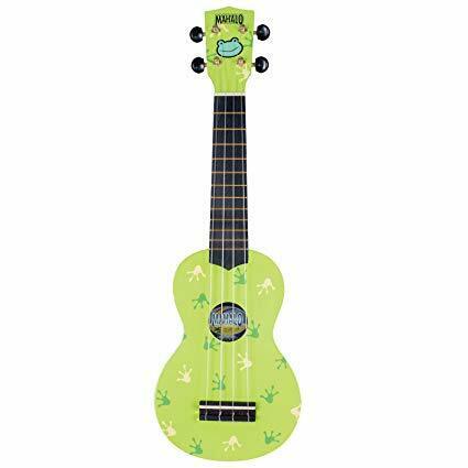 Mahalo Soprano Ukulele Art Design Frog With Bag