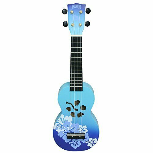 Mahalo Soprano Ukulele Hibiscus Blue