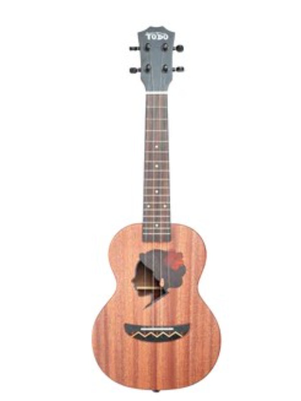 Todo UTD-W20T Hawaii  Hula Girl  All Solid Mahogany Tenor Ukulele