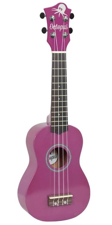 Octopus metallic series soprano ukulele Purple